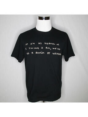 Men’s Loewe x Joe Brainard Black Graphic Cotton Short Sleeve T-Shirt Sz L